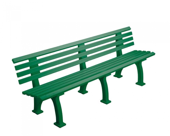 Sportplatz Sitzbank <b> *Real*<br> 200 cm grn</b> - Bild