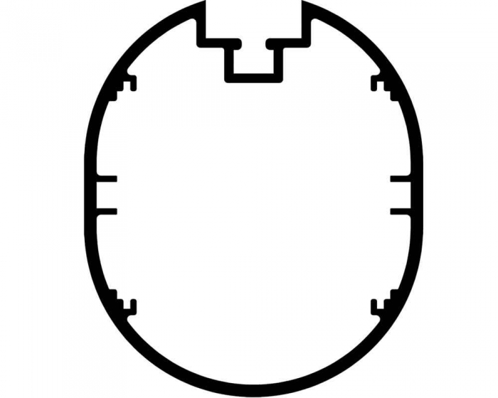 Bolzplatztor mit Basketballaufsatz<br> Alu Profil <b> 120x100 mm</b> - Bild
