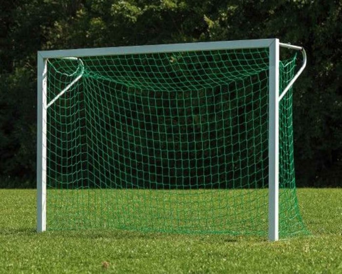 Kleinfeldtor 3 x 2m Aluminium <br> Profil 80x80 mm, mit <b> Netzbgel<br> eckverschraubt</b> - Bild