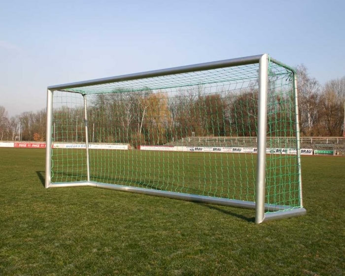 Kleinfeldtor 3 x 2m Alu Super<br> <b> eckverschweit Profil 120x100</b> <br> Netztiefe 80/100 cm - Bild