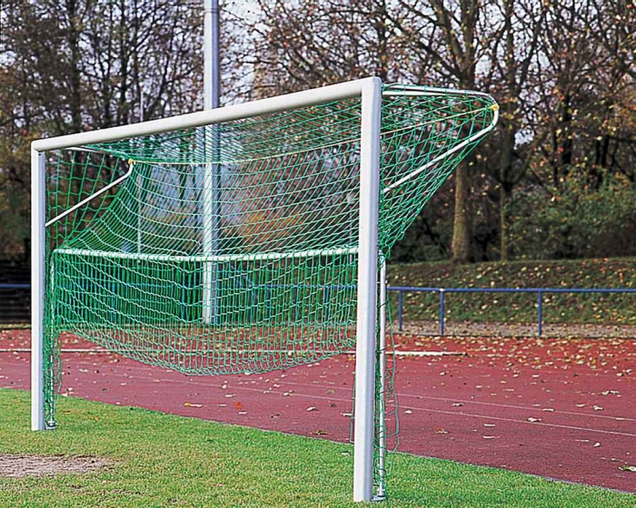 Bodenrahmen fr Kleinfeldtor<br> <b> 3 x 2 m</b> aus Aluminiumrohr<br> <b>Netztiefe 1,20 - 1,00 m</b> - Bild